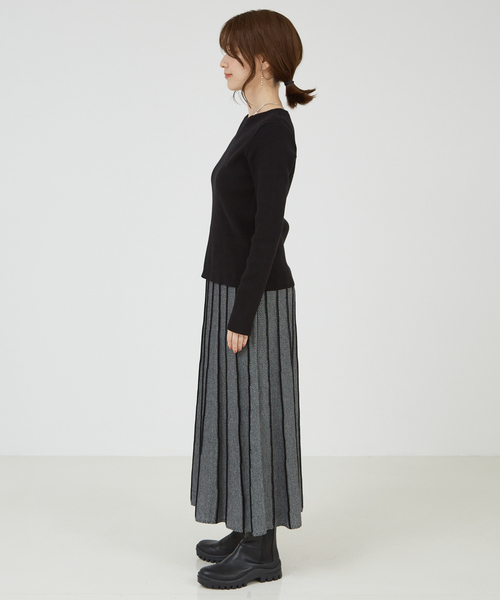 abahouse mavie ニット セーター 「2点セット」ニットジャガード  