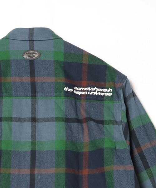 AAPE BY A BATHING APE シャツ LONG SLEEVE FLANNEL SHIRT(CHECK