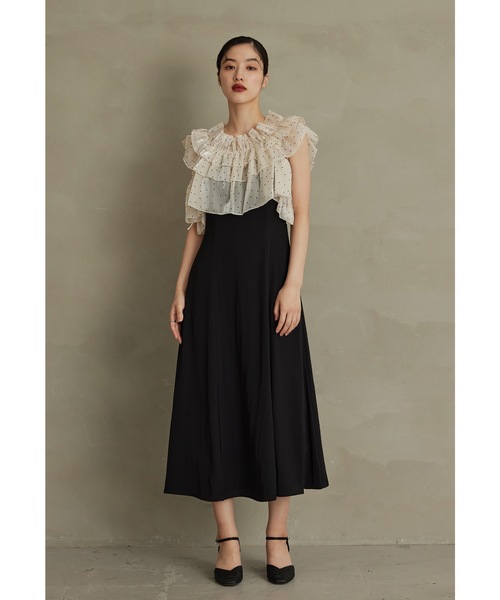 niana（ニアナ） ドレス ドットティアードトップスセットドレス 2点