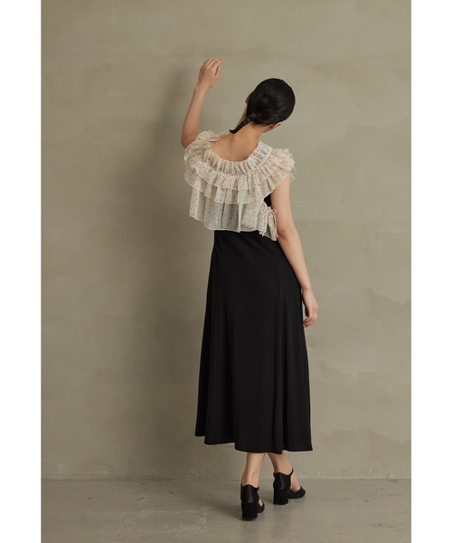 niana ドレス ドットティアードトップスセットドレス 2点セット