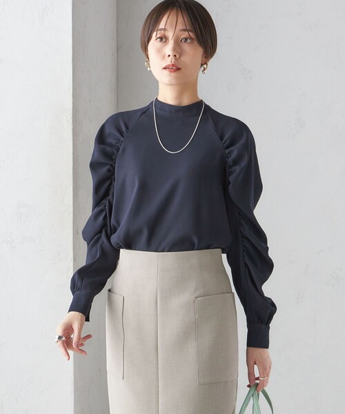 SHIPS（シップス） ブラウス シャツ 「手洗い可能」ストレッチ ジョー