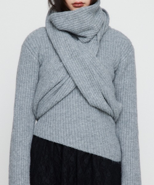 ニット セーター WARPPED 2PIECE ニット レディース