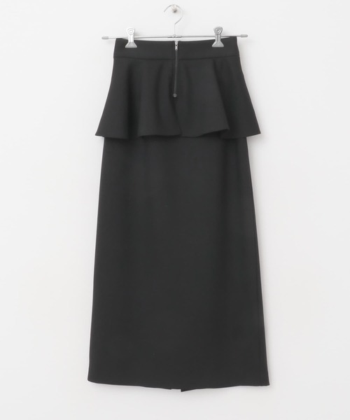 PEPLUM ペプラムバイヨシキヒシヌマ シワプリーツロングスカート ロング スカート ペプラムデザインスカート : ZOZOTOWN Yahoo!店