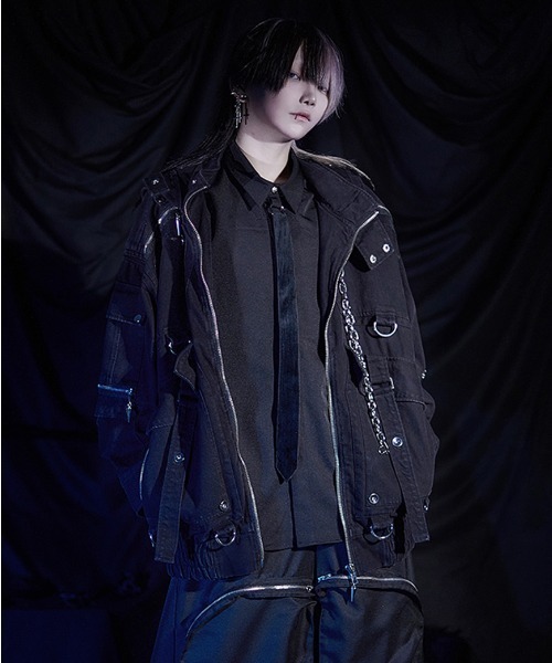 ililil イルイルイル タロット ジャージ ブルゾン ブルー REFLEM