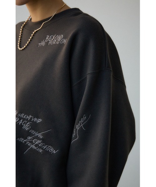 MOUSSY 黒 トレーナー・スウェット ロゴ入り MOUSSY トレーナー スウェット 「ZOZO・一部店舗限定」PATCHED