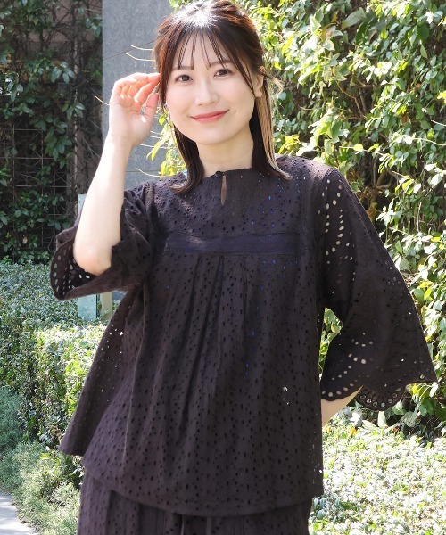 ブラウス シャツ Shanti Shanti リカーモ2WAYプルオーバー「WEB限定」 レディース