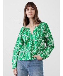ブラウス シャツ BANANA REPUBLIC FACTORY STORE　　ツイル ボタントップ レディース BANANA REPUBLIC ブラウス シャツ FACTORY STORE シャーリング