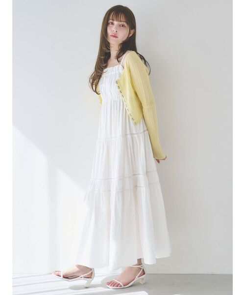 dazzlin（ダズリン） カーディガン レースホックショートカーデ