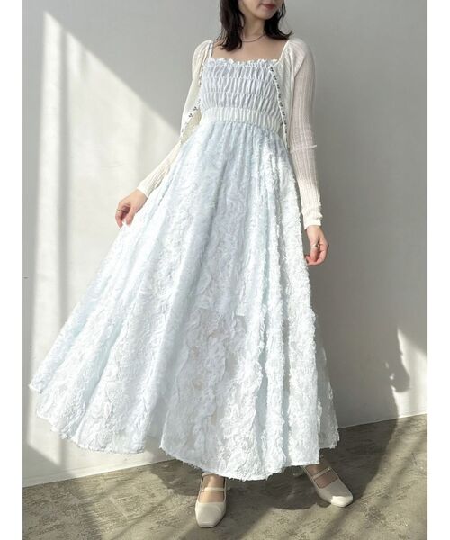 dazzlin（ダズリン） カーディガン レースホックショートカーデ