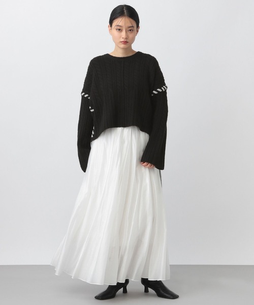 「A part by」 長袖ニット FREE ライトグレー レディース_画像3