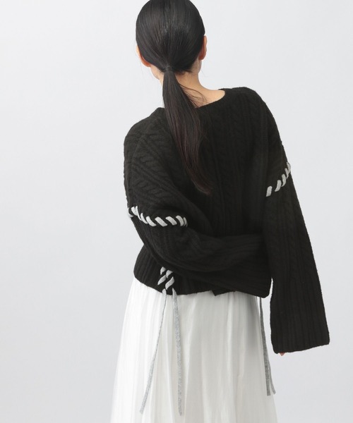 「A part by」 長袖ニット FREE ライトグレー レディース_画像6