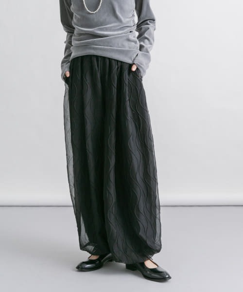 KBF パンツ ウェーブバルーンパンツ レディース : ZOZOTOWN