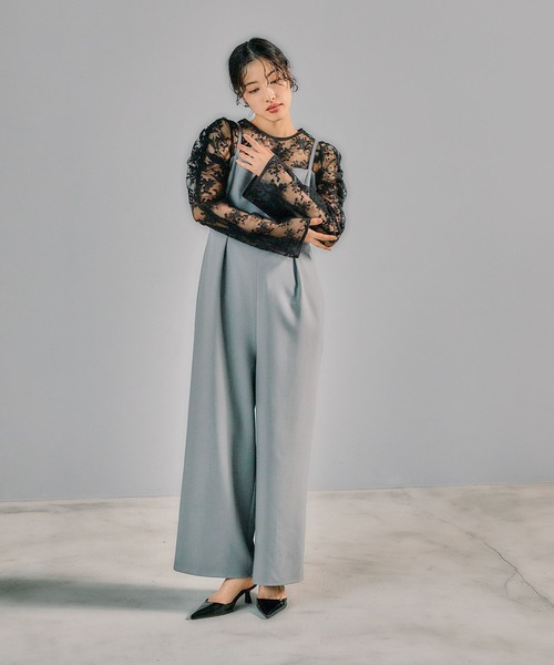 shi 美品 前撮り 結婚式 オケージョン チュール ブラウス トップス LEPSIM ブラウス シャツ 「結婚式／オケージョン」チュール刺繍