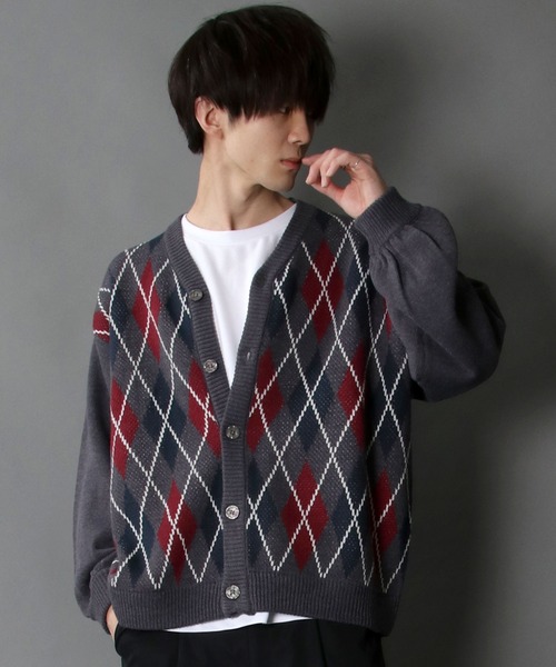 「SITRY」 ニットカーディガン X-LARGE ブラウン メンズ_画像3