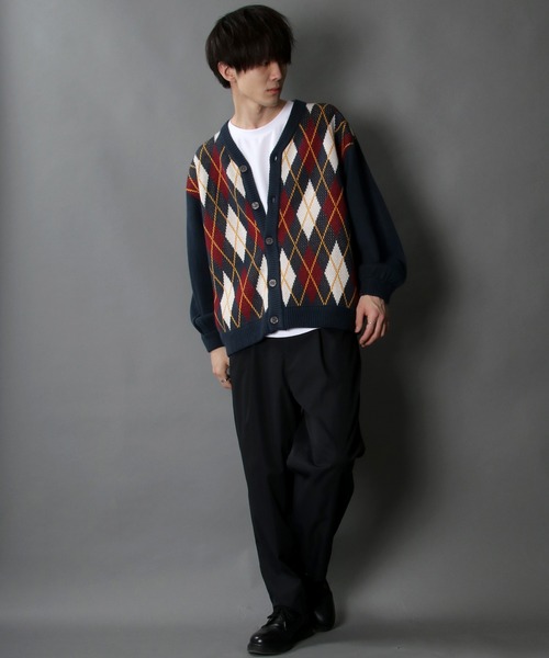 「SITRY」 ニットカーディガン X-LARGE ブラウン メンズ_画像6