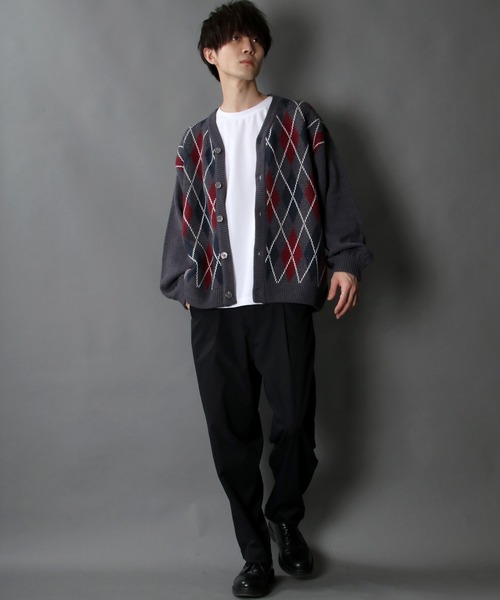 「SITRY」 ニットカーディガン X-LARGE ブラウン メンズ_画像8