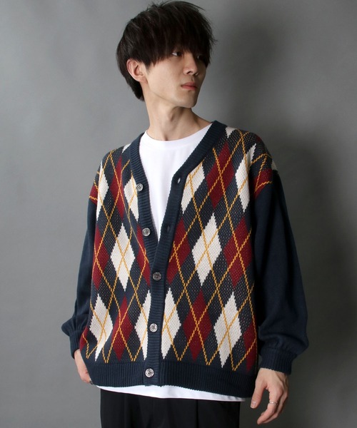 「SITRY」 ニットカーディガン X-LARGE ブラウン メンズ_画像9