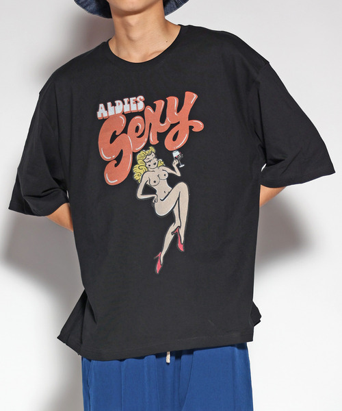 ヒス☆BIG Tシャツ HOPE - 【26SS】ビッグ Tシャツ / BIG TEE / BLACK HEAVY JERSEY
