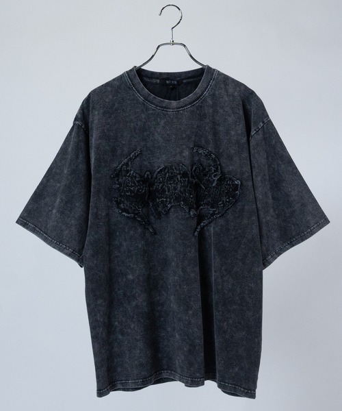 JOHN'S CLOSET tシャツ 「13」ケミカル加工 ブラックデニム