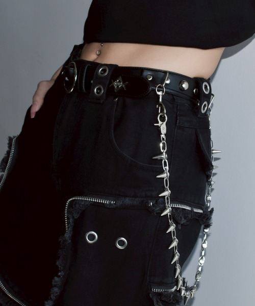 REFLEM（レフレム） ベルト 「REFLEM/レフレム」スパイクチェーン付き