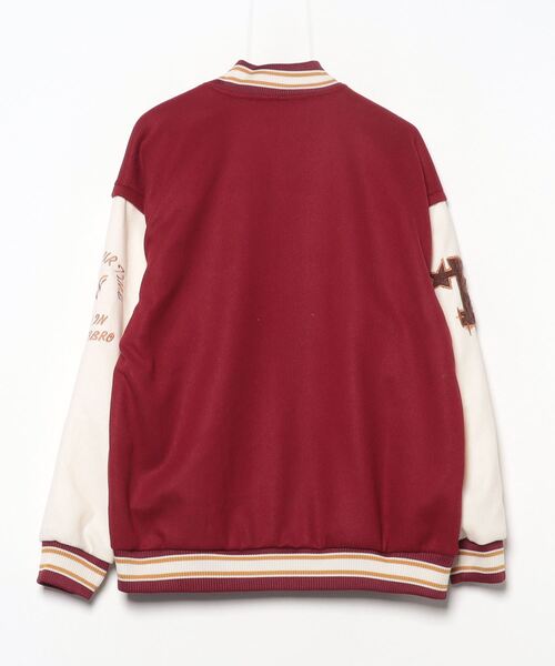 「DEVICE」 スタジャン FREE レッド レディース_画像2