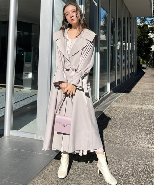 【美品】Snidel ベージュ トレンチコート FREE SIZE SNIDEL 「SNIDEL」 トレンチコート FREE ベージュ レディース