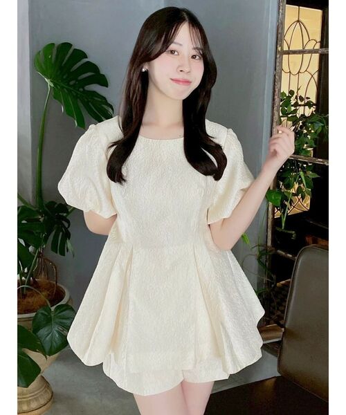 dazzlin 【藤井サチコラボ】フクレジャカードチュニック dazzlin パンツ 「藤井サチコラボ」フクレジャカードチュニック
