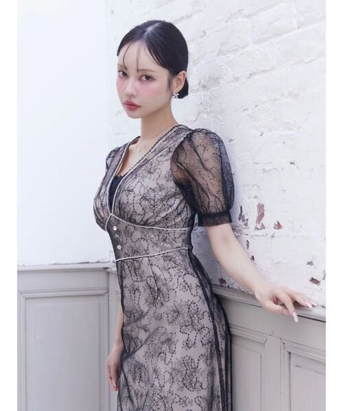 EATME 【新品未使用】Vネックレースワンピース EATME ワンピース Vネックレースワンピース : ZOZOTOWN Yahoo!店