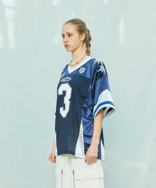 LARTIGENT（ラーティゼン） tシャツ L9 BIG NUMBER FOOTBALL TOP