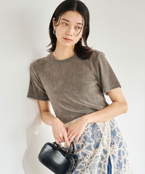 green label relaxing tシャツ シアー フロッキー Tシャツ