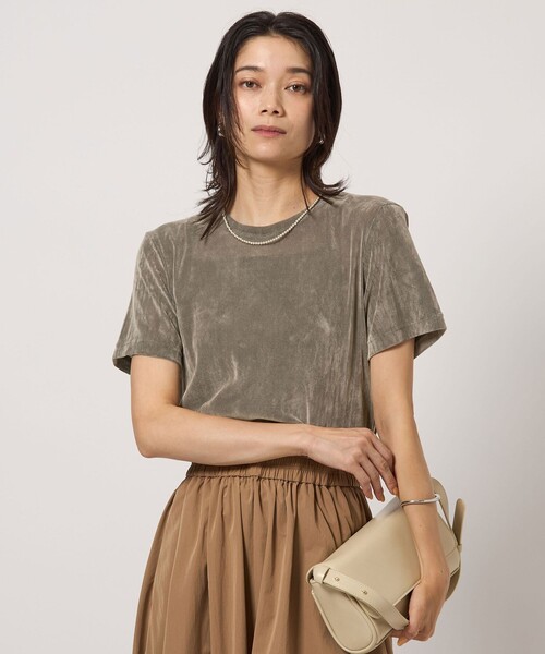 定価24200円 異素材フロッキーグラデーション　リネンシャツ　トーキング green label relaxing tシャツ シアー フロッキー Tシャツ