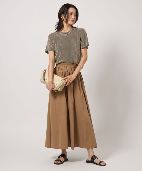 定価24200円 異素材フロッキーグラデーション　リネンシャツ　トーキング green label relaxing tシャツ シアー フロッキー Tシャツ