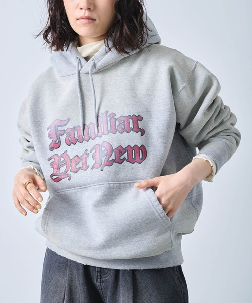 トレーナー スウェット 「KHA:KI / カーキ」DAMAGE HOODIE F.Y.N レディース
