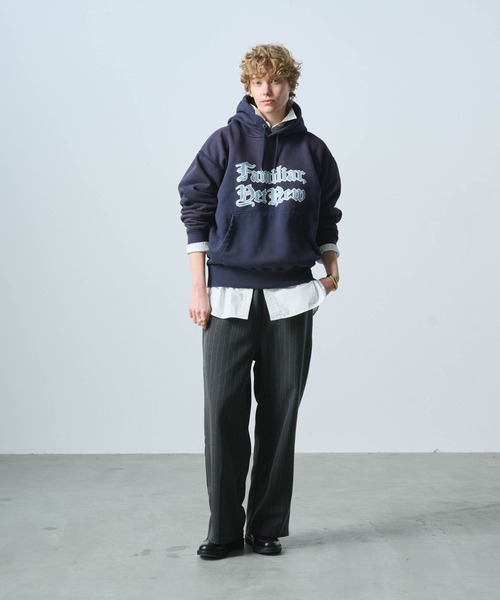 トレーナー スウェット 「KHA:KI / カーキ」DAMAGE HOODIE F.Y.N レディース kha:ki トレーナー スウェット 「KHA:KI / カーキ」DAMAGE