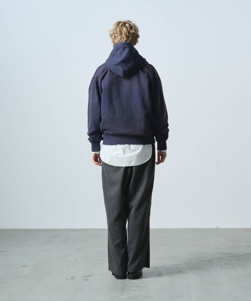 トレーナー スウェット 「KHA:KI / カーキ」DAMAGE HOODIE F.Y.N レディース kha:ki トレーナー スウェット 「KHA:KI / カーキ」DAMAGE