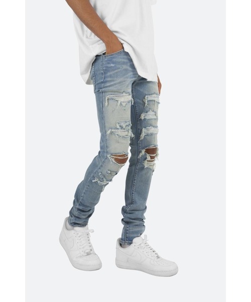 パンツ [mnml] X201 Rhinestone Skinny Denim 28 mnml ジーンズ 「mnml」X201 RHINESTONE SKINNY DENIM 「I