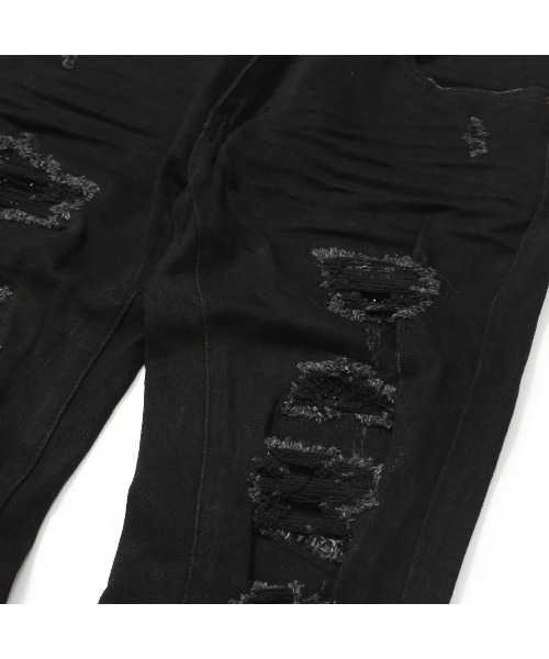 mnml ジーンズ 「mnml」X201 RHINESTONE SKINNY DENIM 「I