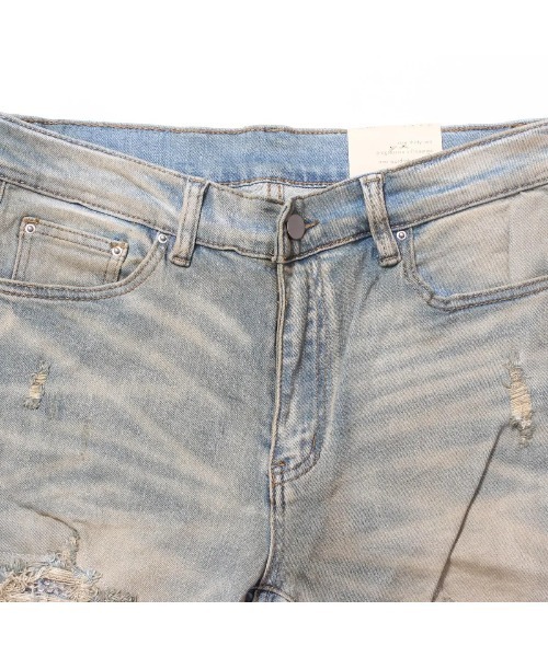 mnml（ミニマル） ジーンズ 「mnml」X201 RHINESTONE SKINNY DENIM 「I