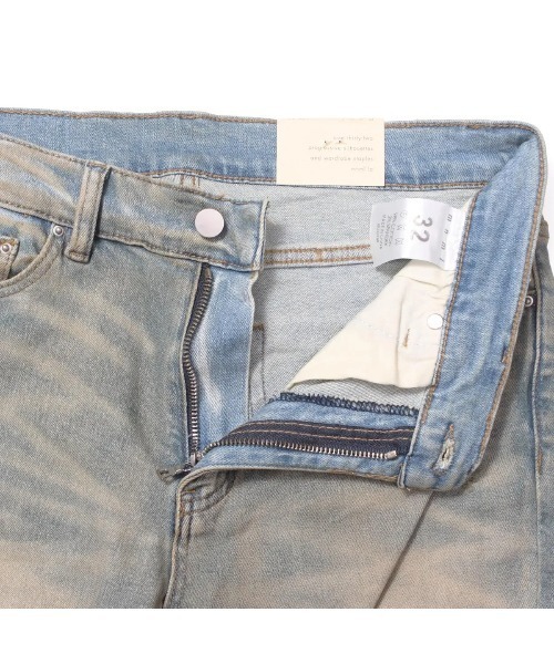 mnml（ミニマル） ジーンズ 「mnml」X201 RHINESTONE SKINNY DENIM 「I