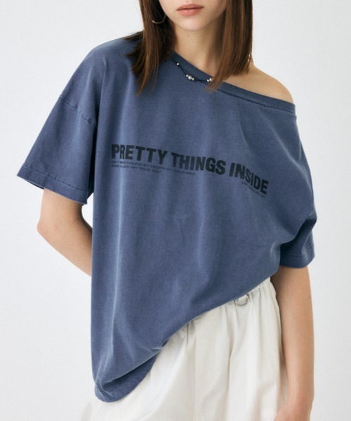 MOUSSY（マウジー） tシャツ ONE SHOULDER Tシャツ レディース