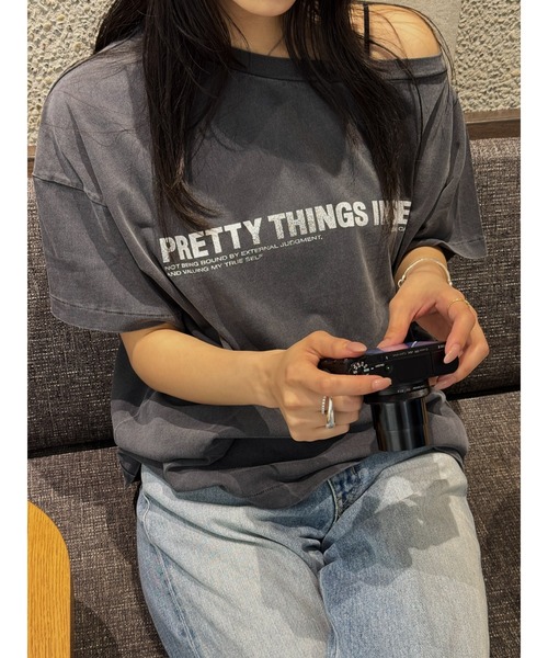 tシャツ ONE SHOULDER Tシャツ レディース