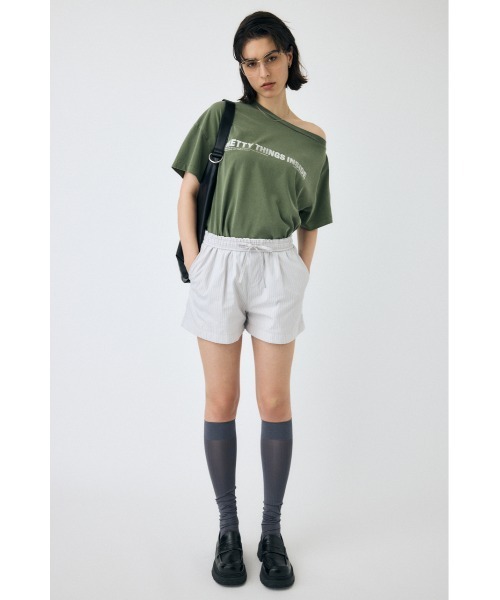 MOUSSY tシャツ ONE SHOULDER Tシャツ レディース : ZOZOTOWN