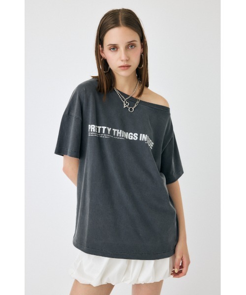 MOUSSY（マウジー） tシャツ 半袖 ONE SHOULDER Tシャツ レディース
