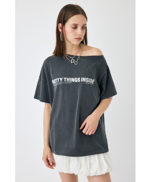 MOUSSY（マウジー） tシャツ ONE SHOULDER Tシャツ レディース