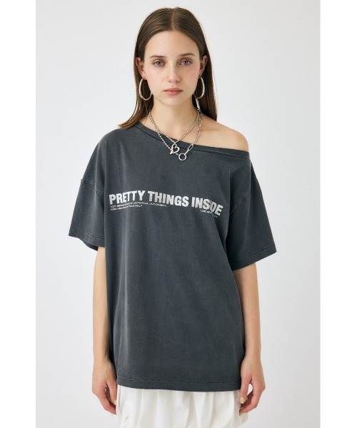 新品☆moussy マウジー オーバーサイズTシャツ トップス ワンピース MOUSSY（マウジー） tシャツ OP PICOT EYELET Tシャツ レディース
