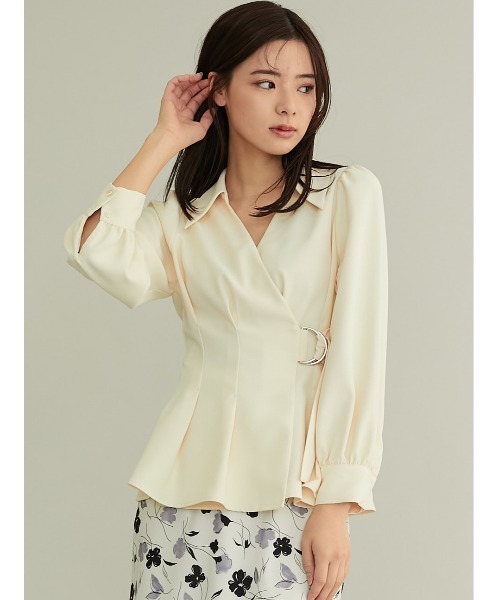「TONAL」 7分袖シャツ 38 アイボリー レディース