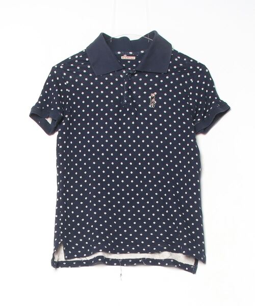 aeae　ネイビー ドット柄 半袖　ポロシャツ aeae DOT PK T-SHIRTS NAVYネイビー ドット ポロ 半袖 - メルカリ