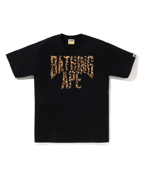 A BATHING APE tシャツ WILD LEOPARD PATTERN NYC LOGO TEE