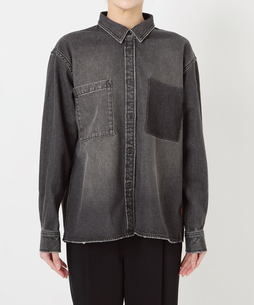 【新品タグ付お値下げなし】Spick and Span 5 1/2 デニムシャツ Spick＆Span ブラウス シャツ 「WEB限定追加」5 1/2 SOFT DENIM