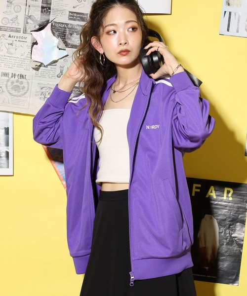 nerdy NYトラックトップス パープル ノルディ NERDY NY Track Top NY トラックトップ -アウトレット通販